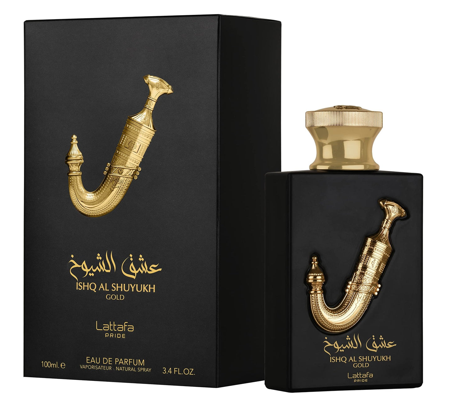 Lattafa Pride Ishq Al Shuyukh Gold EDP 100 - Unisex - Stone Fragrances