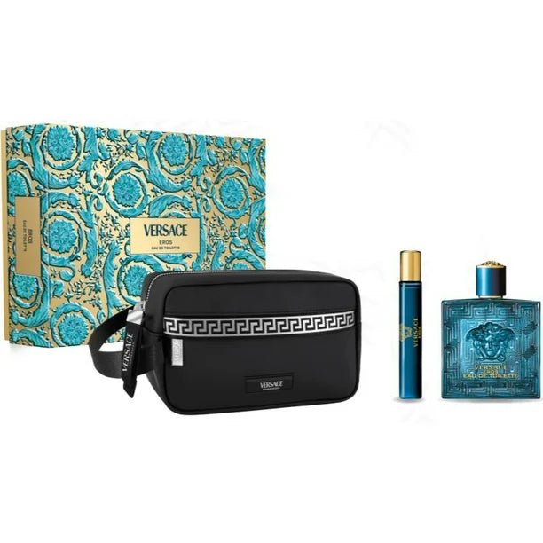 Versace Eros EDT Estuche 3pz - Caballero - Stone Fragrances