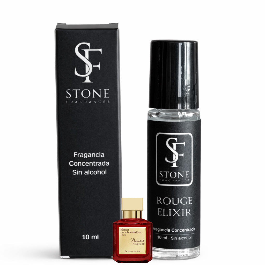 Rouge Elexir Roll On Fragancia Concentrada 10ml - Unisex (Baccarat Rouge 540)