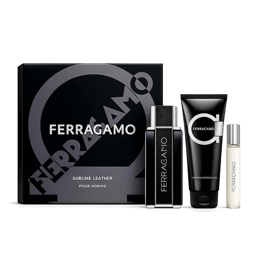 Estuche Ferragamo Sublime Leather Intense - Caballero