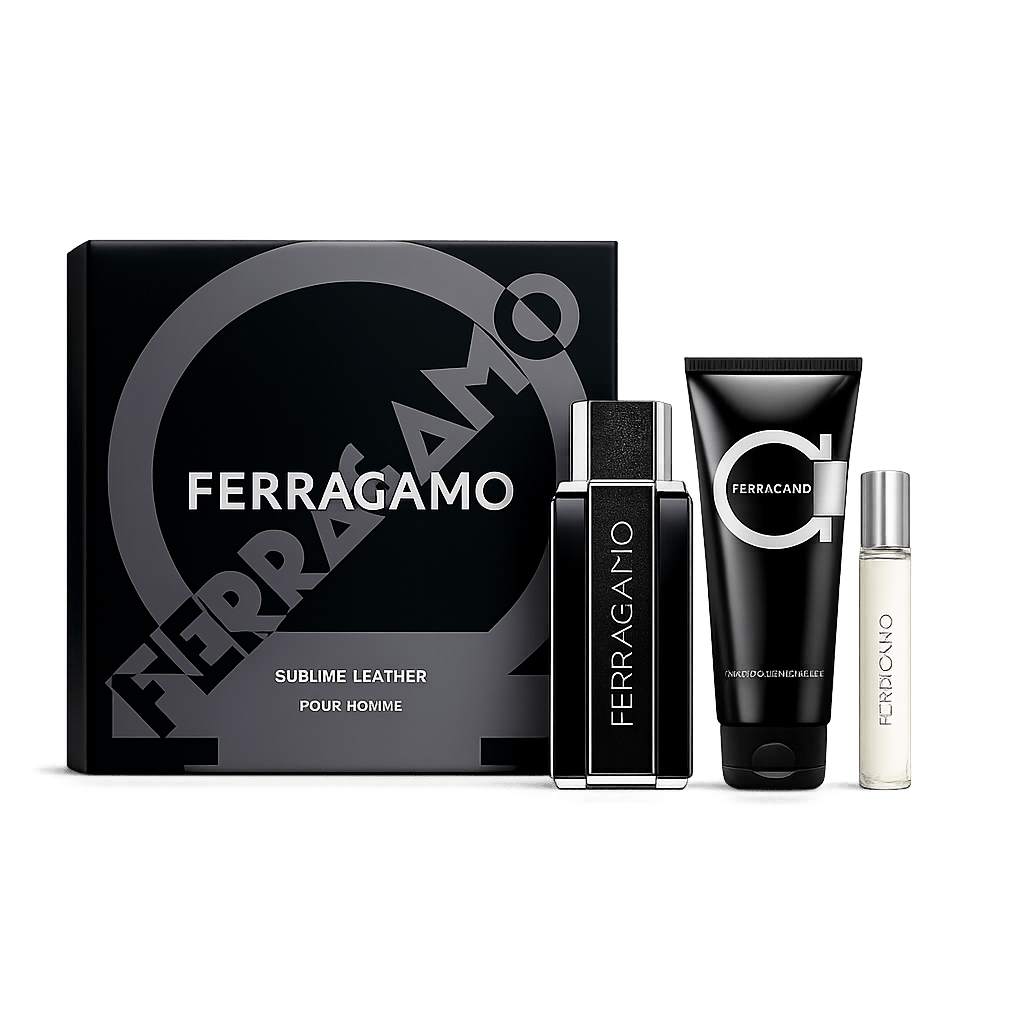 Estuche Ferragamo Sublime Leather Intense - Caballero - Stone Fragrances