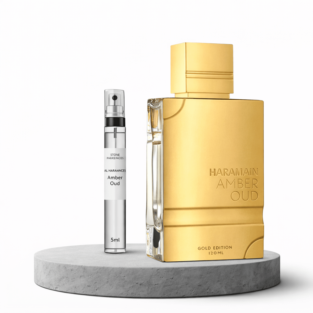 Al Haramain Amber Oud Gold Edition EDP Decant 5ml - Unisex - Stone Fragrances