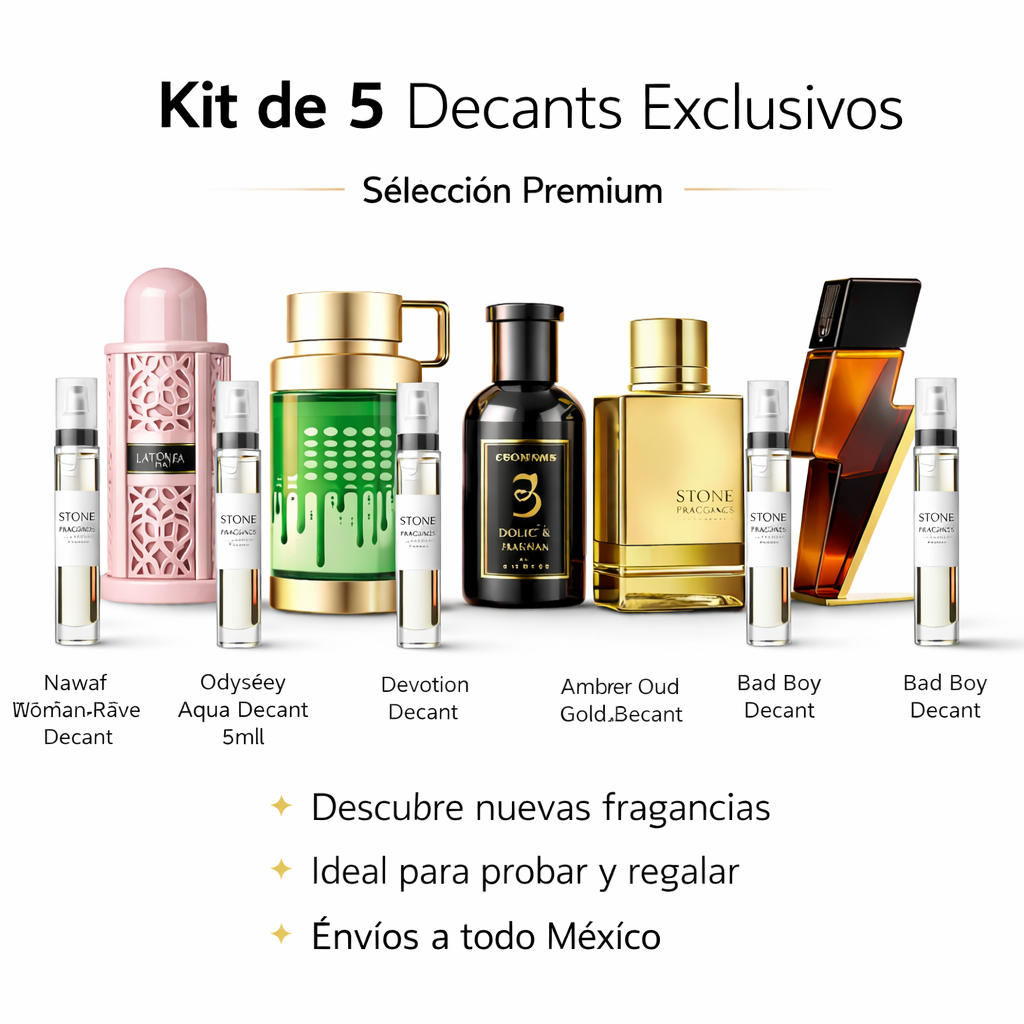 ADN Árabe – 5 Decants Exclusivos