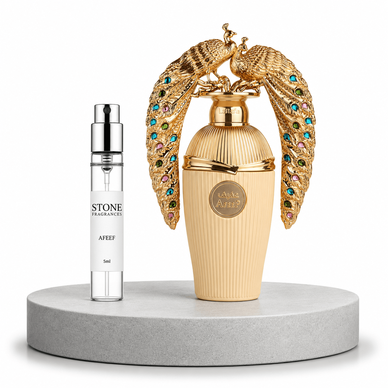 Lattafa AFEEF EDP 5ml Decant – Dama - Stone Fragrances