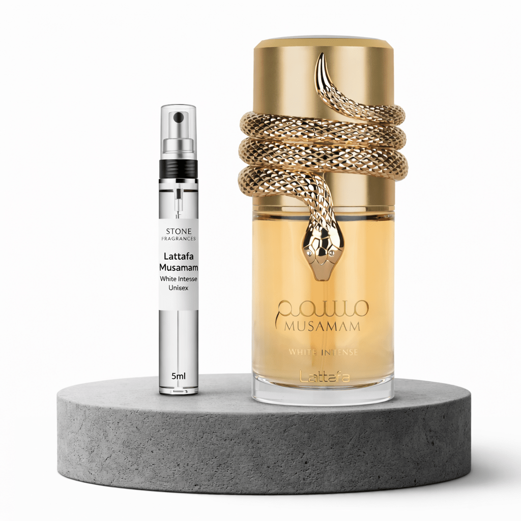 Lattafa Musamam White Intense EDP Decant 5ml - Dama - Stone Fragrances