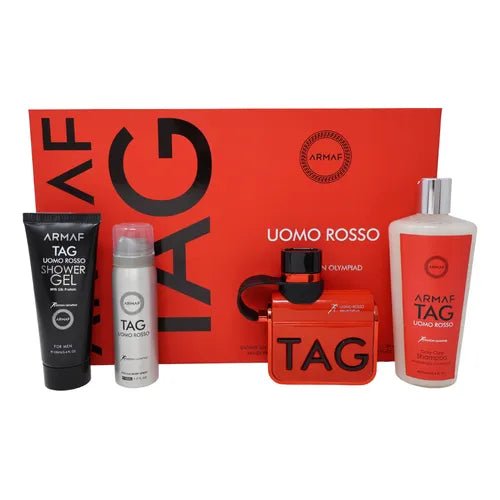 Estuche ARMAF Tag uomo rosso 4pz - Caballero - Stone Fragrances