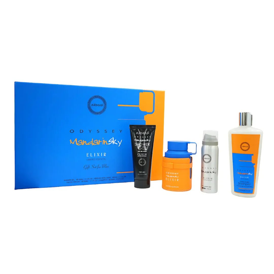 Armaf Odyssey Mandarin sky elixir Estuche 4 pzs - Caballero - Stone Fragrances