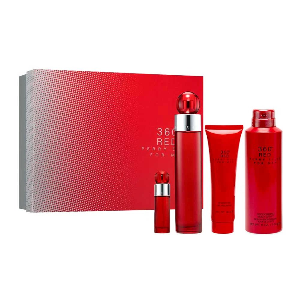 360 Red Estuche 4pzs EDT - Caballero - Stone Fragrances