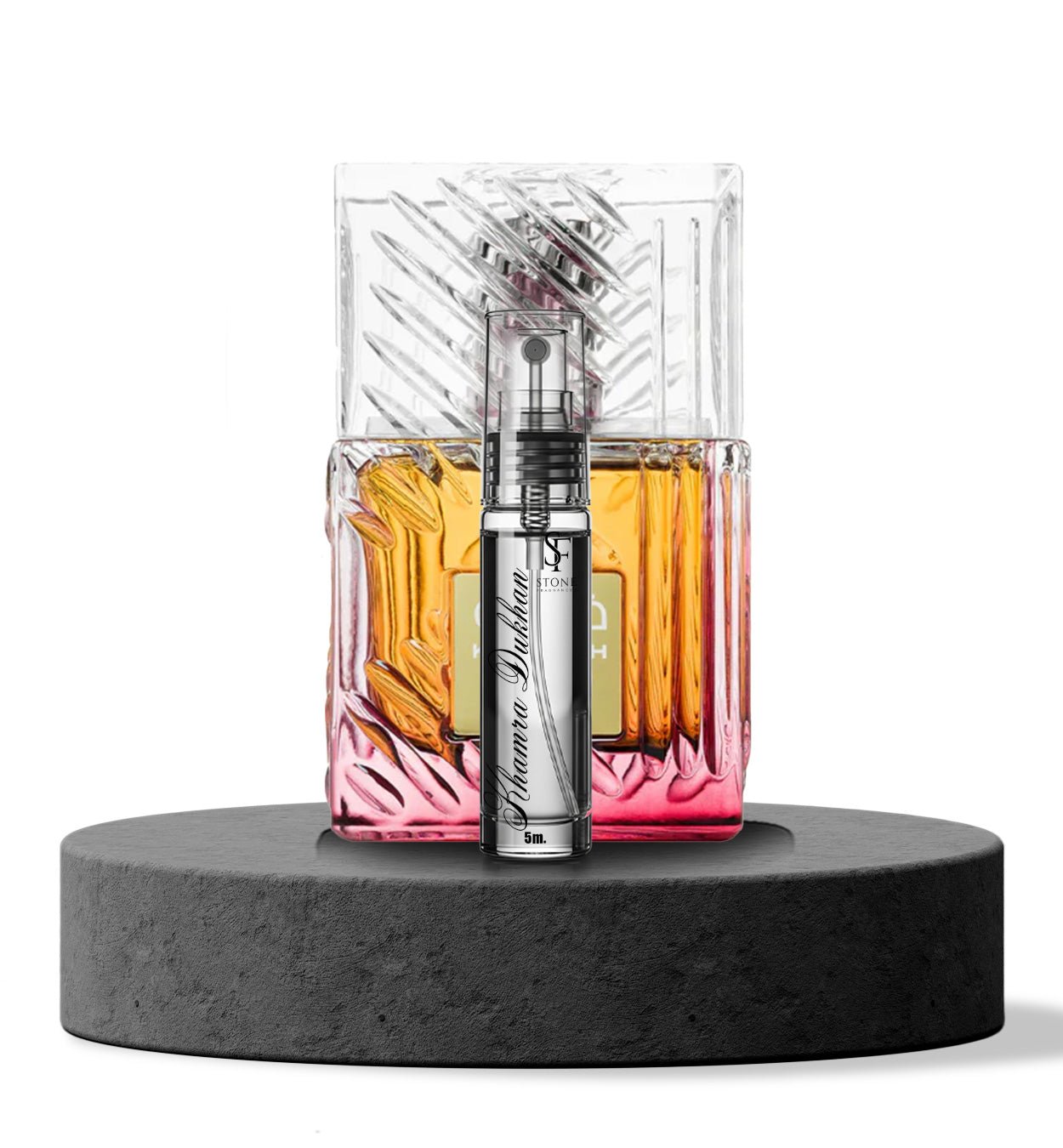 Lattafa Khamrah Dukhan EDP Decant 5ml - Unisex - Stone Fragrances