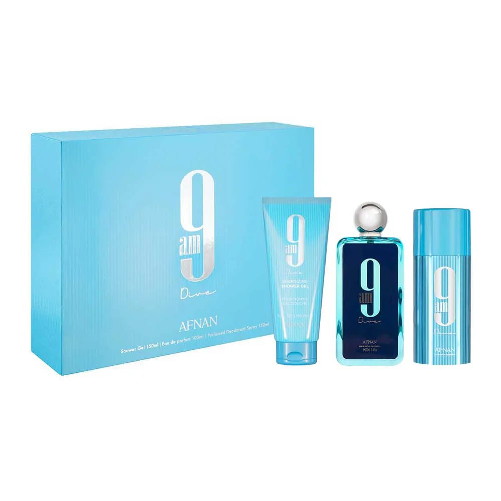 Afnan 9Am Dive Estuche 3 pzs - Unisex - Stone Fragrances
