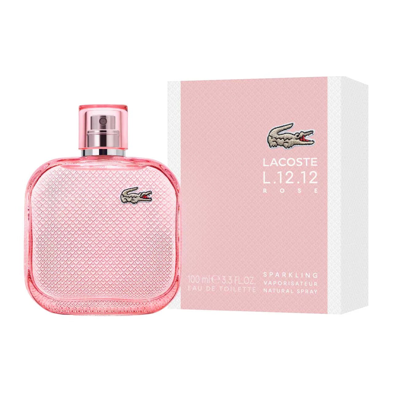 L.12.12. Eau de Lacoste Rose Sparkling 90ml EDT - Dama - Stone Fragrances