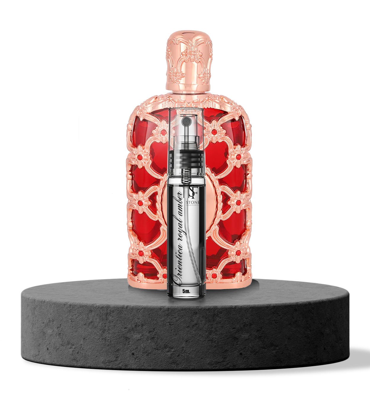 Orientica Amber Rouge EDP Decant 5ml - Unisex - Stone Fragrances