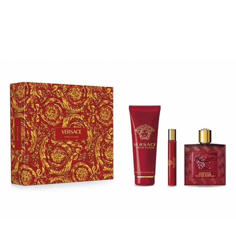 Versace Eros Flame EDP Estuce 3pz - Caballero - Stone Fragrances