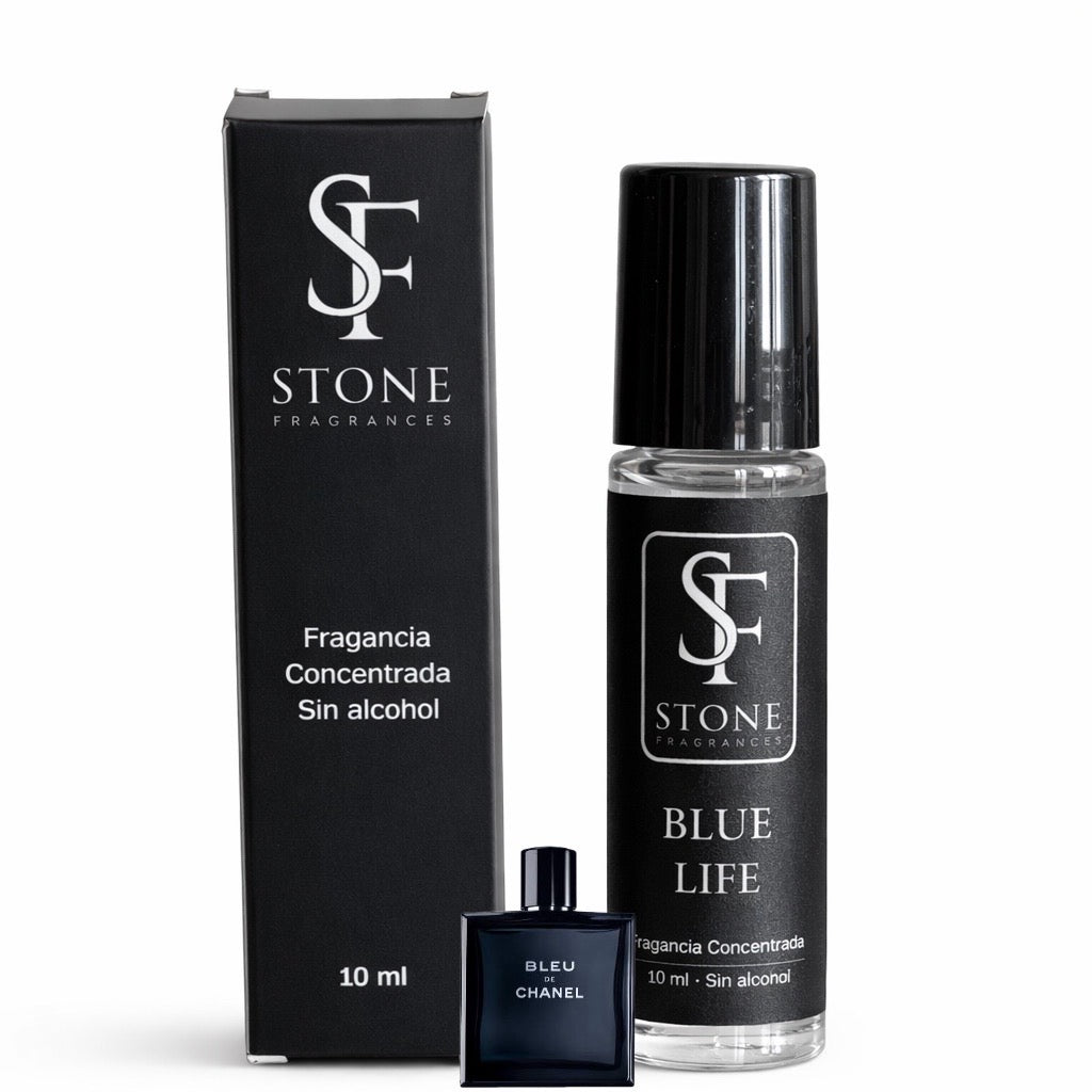 Blue LIfe Roll On Fragancia Concentrada 10ml - Caballero (Bleu Chanel)