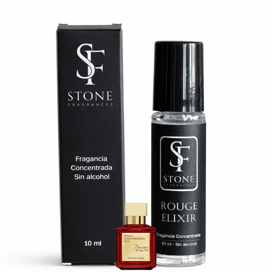 Rouge Elexir Roll On Fragancia Concentrada 10ml - Unisex (Baccarat Rouge 540)