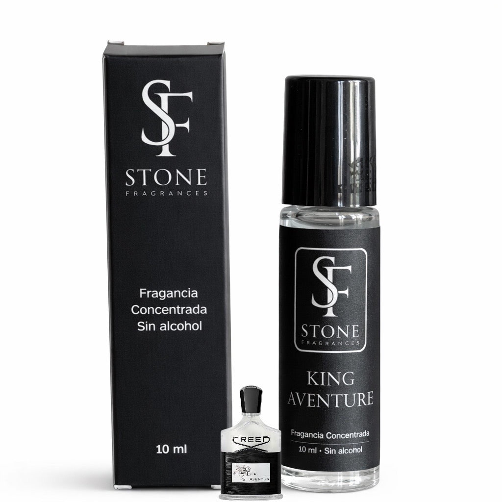 King Aventure Roll On Fragancia Concentrada 10ml - Caballero (Creed Aventus) - Stone Fragrances