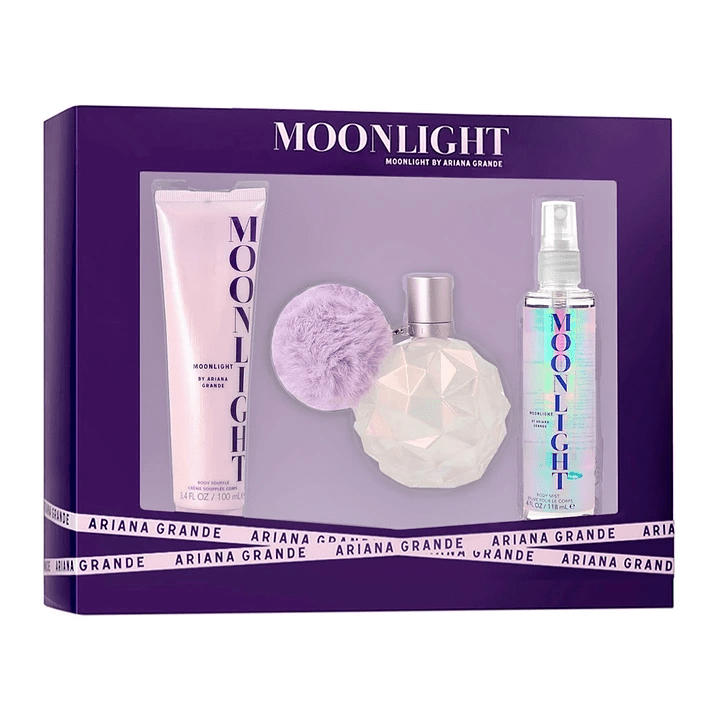 Estuche Ariana Grande Moonlight 3pz EDP - Dama - Stone Fragrances