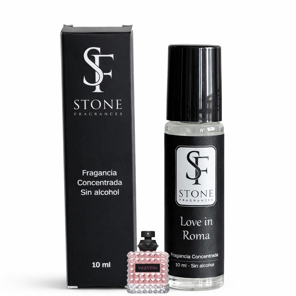 Love In Roma Roll On Fragancia Concentrada 10ml - Dama (Valentino BIR) - Stone Fragrances