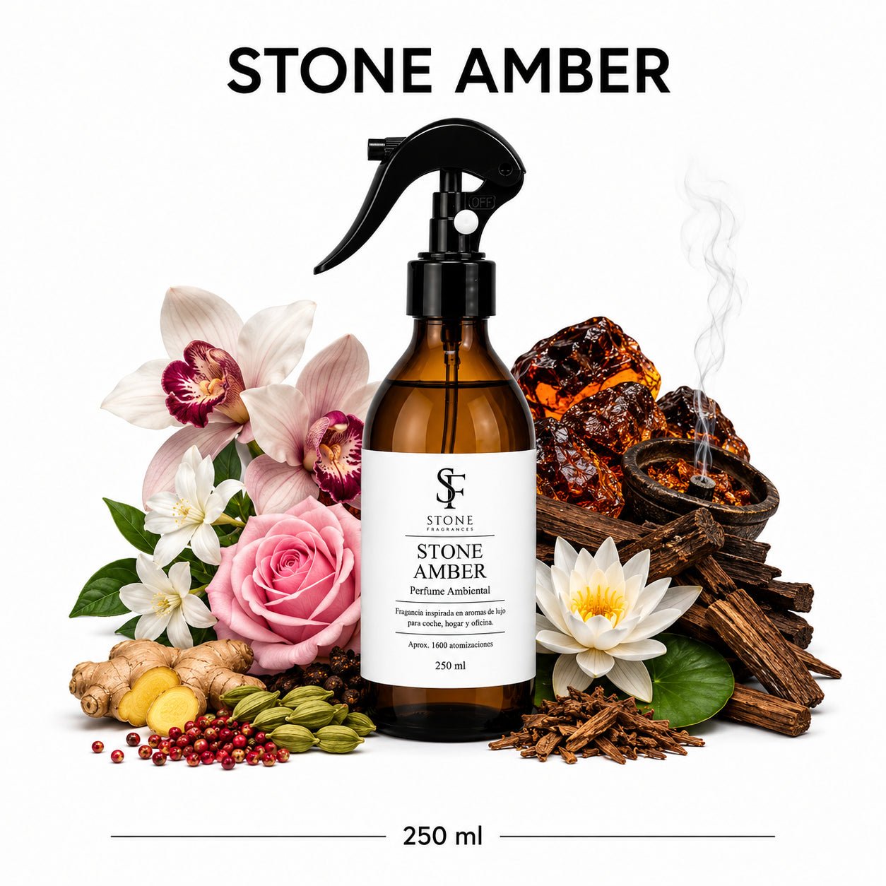 Inspirado Zara Home – Perfume Ambiental 250ml | Stone Fragrances