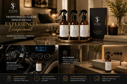 Pack 3 Perfumes Ambientales Stone 250ml 🔥 - Stone Fragrances