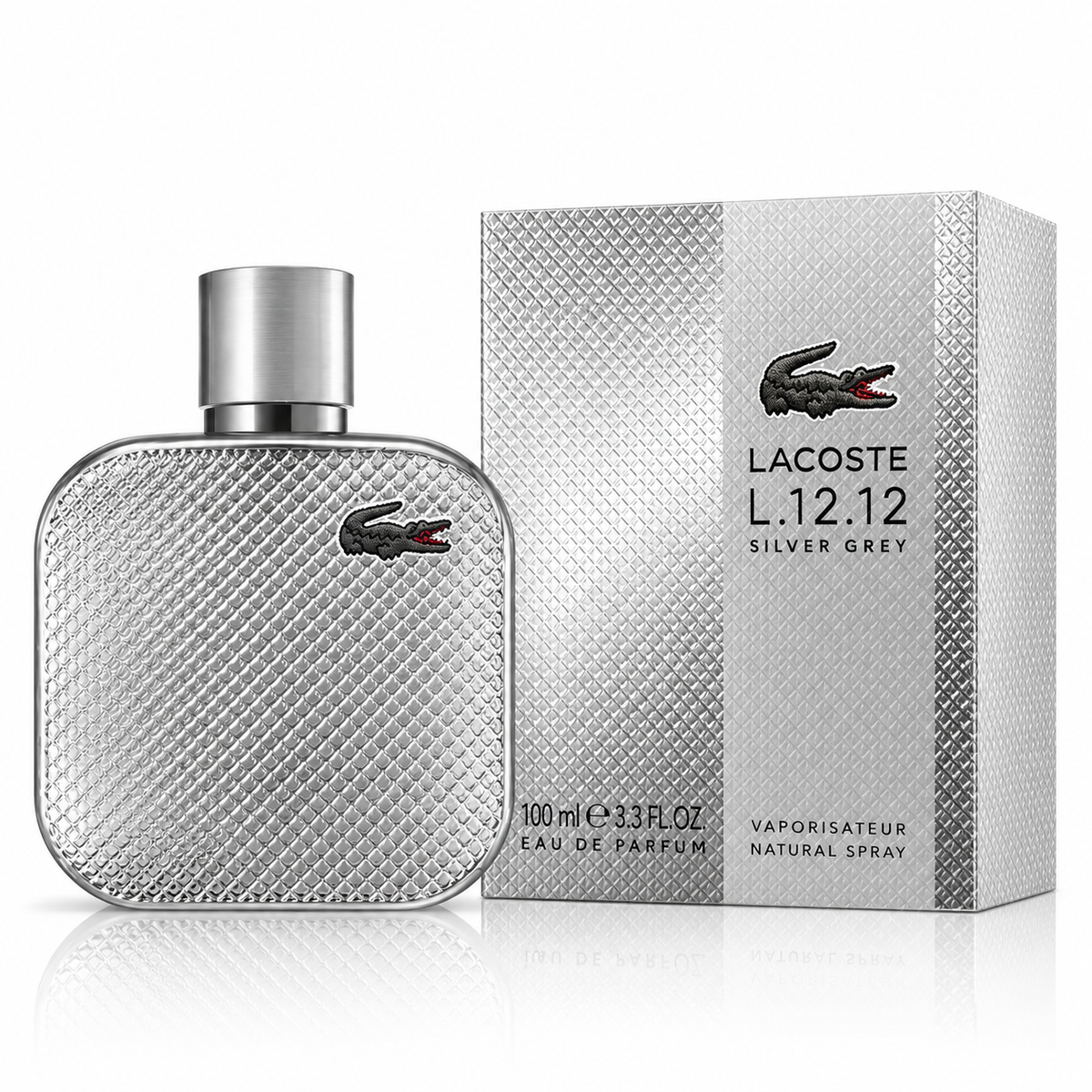 L.12.12 Silver Grey Lacoste EDP 100 ml - Caballero