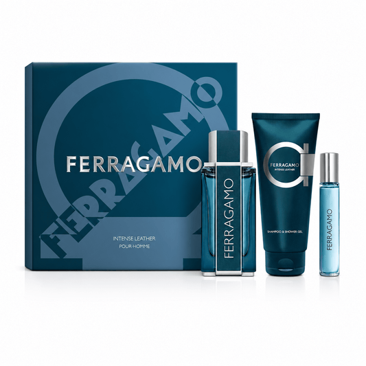 Estuche Salvatore Ferragamo Intense Leather - Caballero - Stone Fragrances