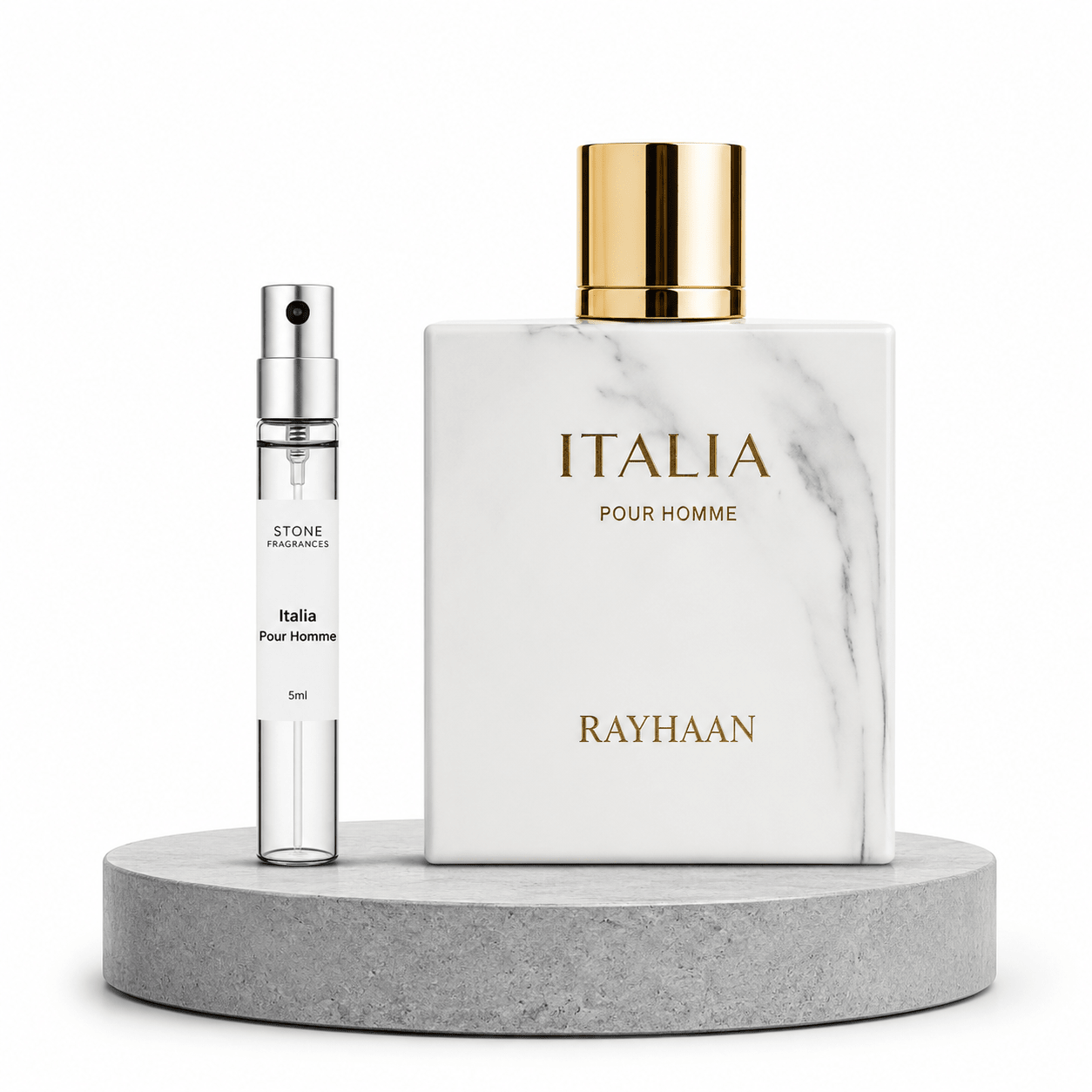 Rayhaan Italia Pour Homme EDP Decant 5ml - Caballero - Stone Fragrances