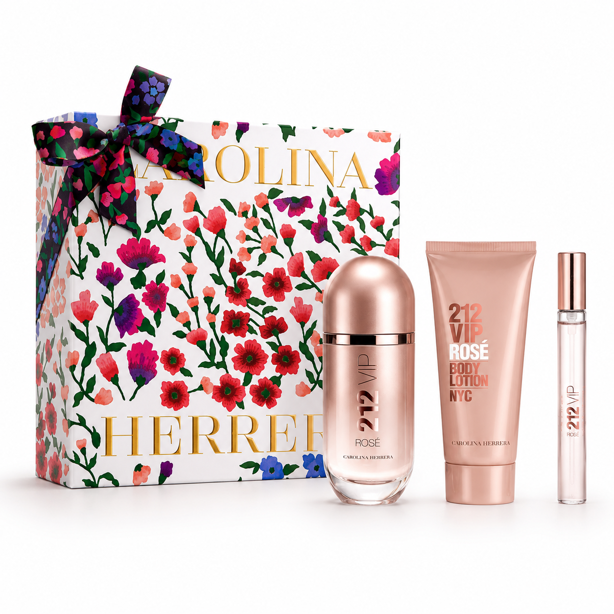 Carolina Herrera 212 VIP Rose EDP Estuche 3 pzs - Dama