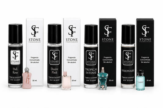 Kit Premium 4 Roll - On Concentrados 🔥 - Stone Fragrances