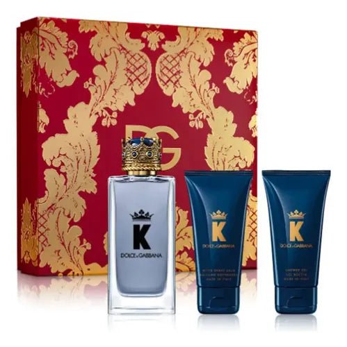 Set Dolce & Gabbana King EDT 3pz - Caballero - Stone Fragrances