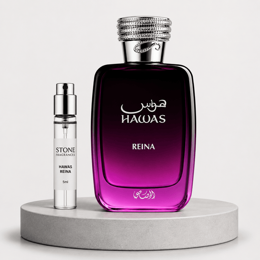 Rasasi Hawas Reina EDP Decant 5ml – Dama - Stone Fragrances