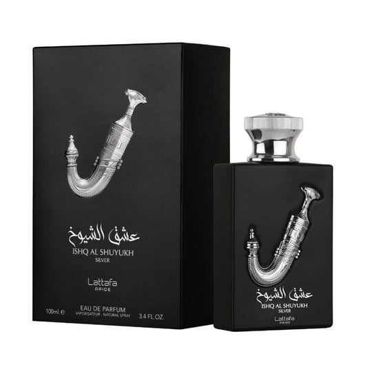 Lattafa Pride Ishq Al Shuyukh silver EDP 100 - Unisex - Stone Fragrances