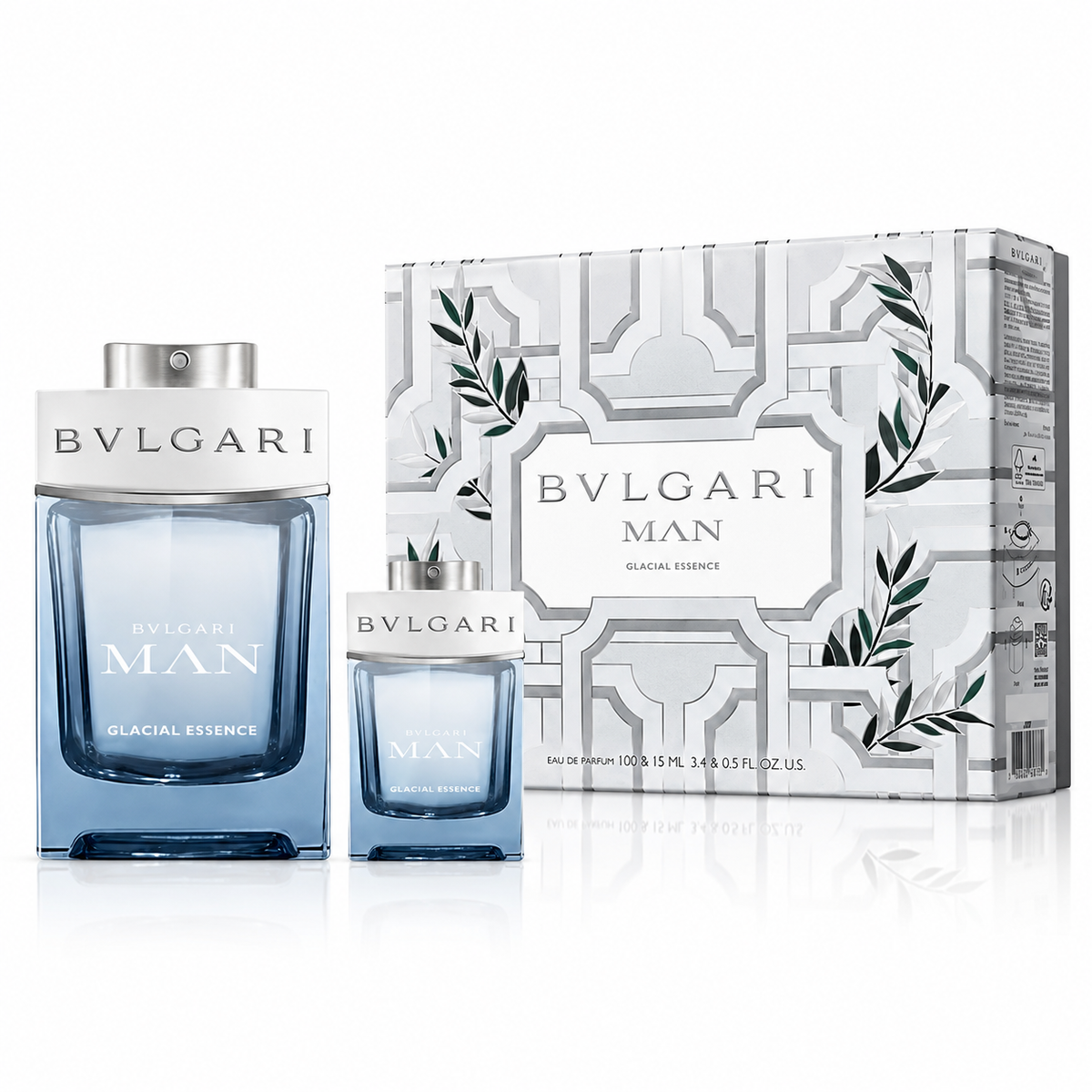 Bvlgari Man Glacial Essence EDP Set 2 pzs - Caballero