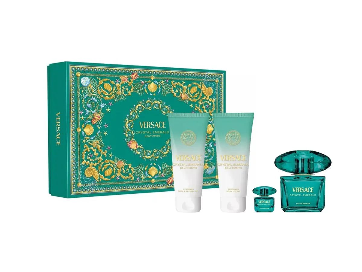 Set Versace Crystal Emerald 100ml 4pz - Dama - Stone Fragrances