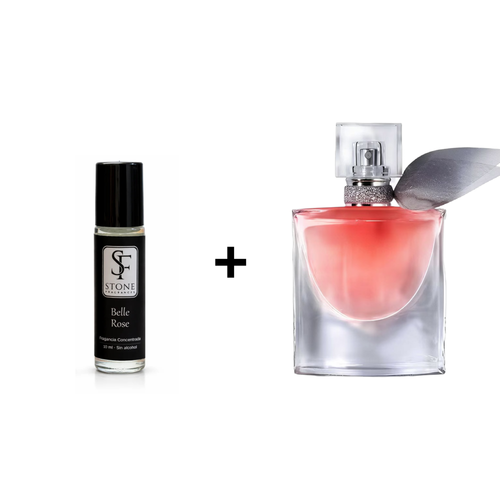 Dúo Belle Rose Deluxe 🌹 La Vida es Bella 100ml + Roll-On Concentrado 10ml